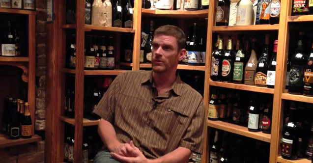 One of our favorite beer cellars? The Brickstore Pub in Decatur, GA. Seen here with Nick Purdy of Wild Heaven Craft Beers in a 2012 American Craft Beer interview.