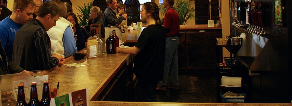 The front of their barn houses a large tasting room where fans can try not only CBs name brand brews but also many of their contract concoctions