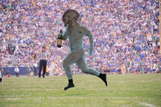 Shield your eyes, little Suzie! You can see that alien's plinkelhedron!