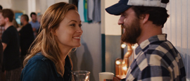 Olivia Wilde and Jake Johnson in DRINKING BUDDIES, a Magnolia Pictures release. Photo courtesy of Magnolia Pictures.