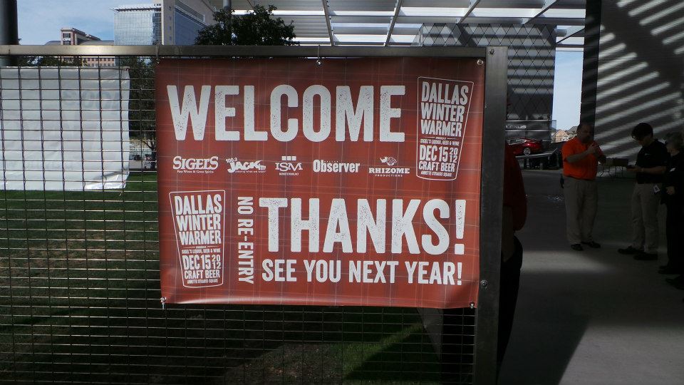 winter warmer sign