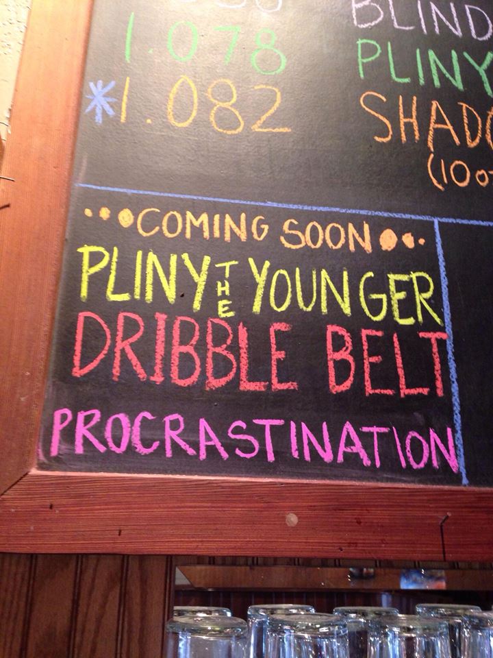Pliny the Younger on the board at the brewpub. Photo courtesy of Russian River Brewing Company