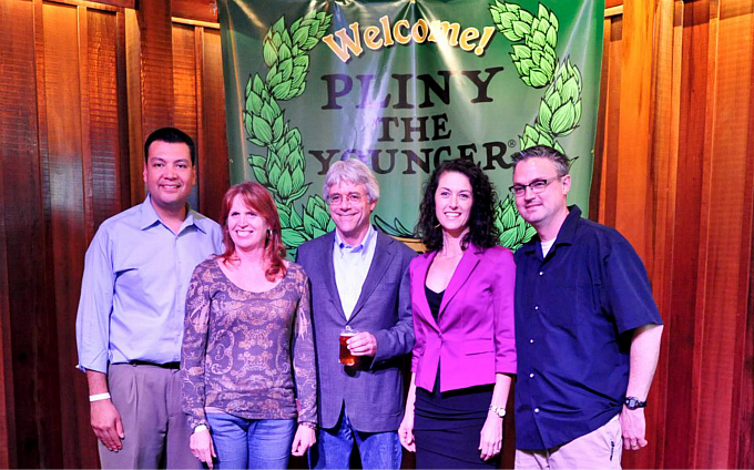 Last year the RRBC crew wrapped up their Younger release with a state Senate resolution honoring the brewery. Photo courtesy of Russian River Brewing Company