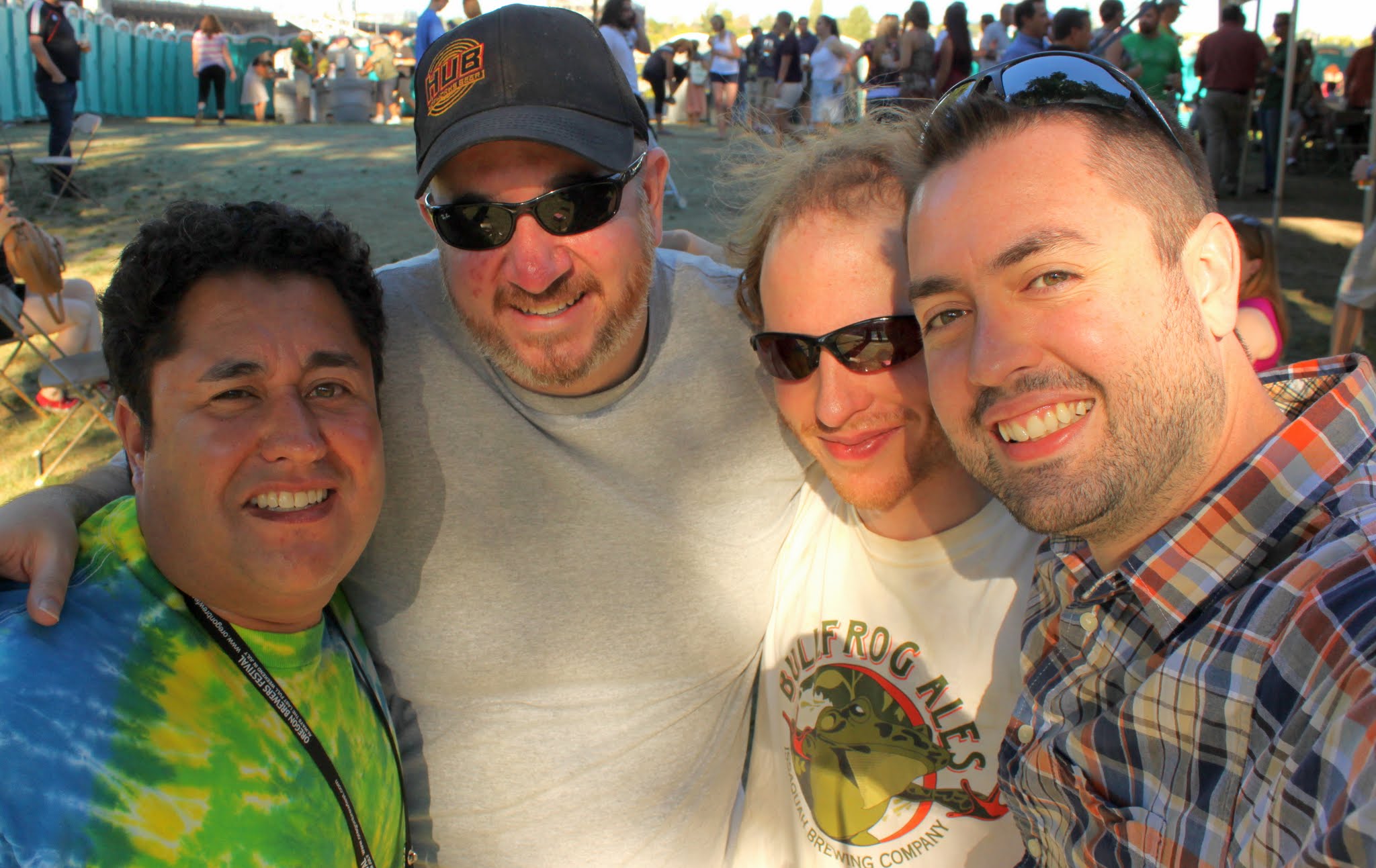 Yours truly with a few friends at Oregon Brewers Festival 2013