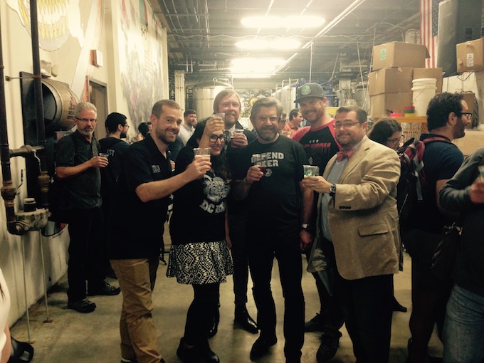 (L-R) Justin Cox - Atlas Brew Works, Mari Rodela - DC Brau, Greg Engert - Bluejacket, Steve Hindy - Brooklyn Brewery, Jeff Hancock - DC Brau, John Holl - All About Beer