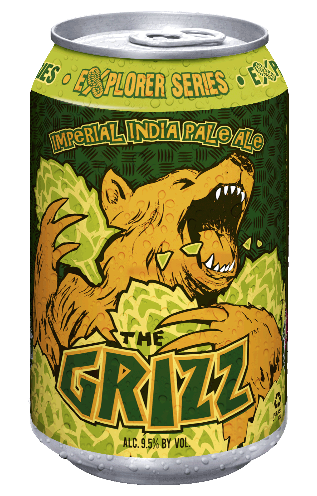 TBC GRIZZ 12oz CAN Transparent