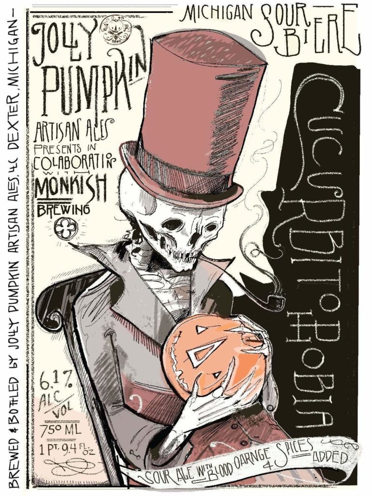 pumpkin, Jolly Pumpkin’s Haunted Beer Labels – The Art Of Adam Forman