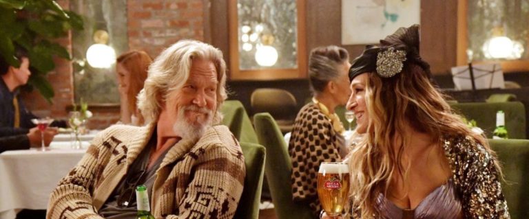 beer, Carrie Bradshaw Drinks Beer With The Dude in Stella Artois Super Bowl Spot