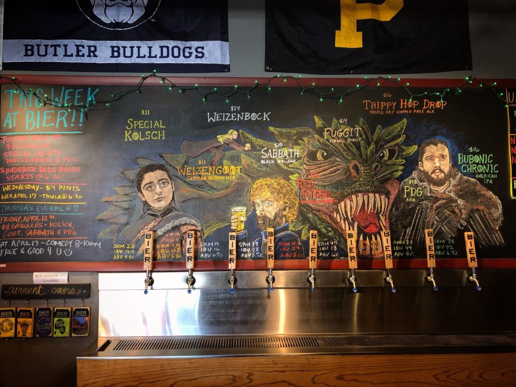 THRONES, Bier Brewery’s “Game of Thrones” Chalk Art