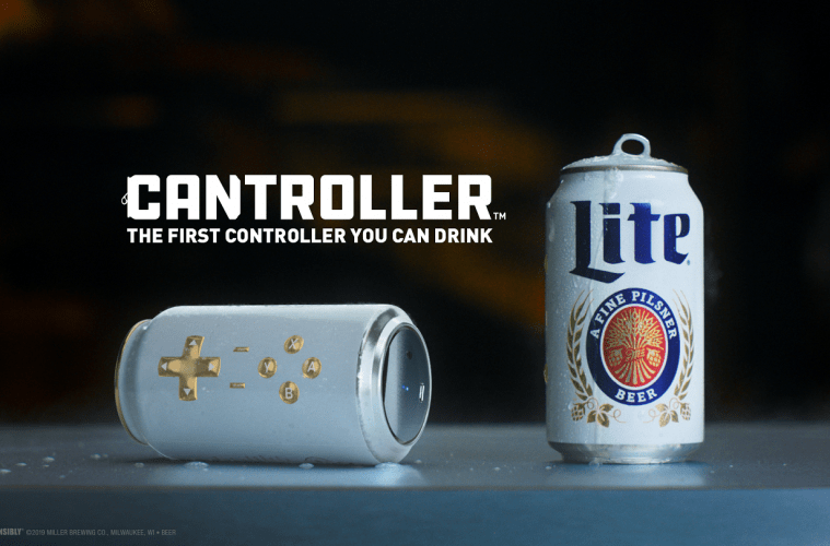 , Miller Lite’s New Video Game Beer Can Controller