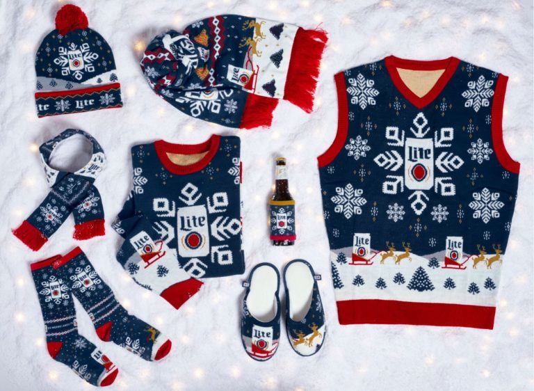 , Miller Lite Offers Branded Ugly Holiday Sweaters