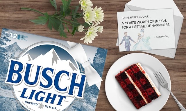 , Free Busch Beer For A Year To Couples with Weddings Postponed Due To Pandemic
