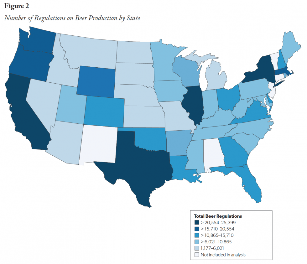 , US States with the Most (And Least) Beer Regulations