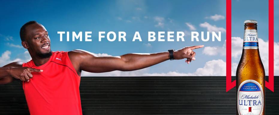 , Michelob Ultra And Usain Bolt Want To Pay For Your Post-Workout Beer
