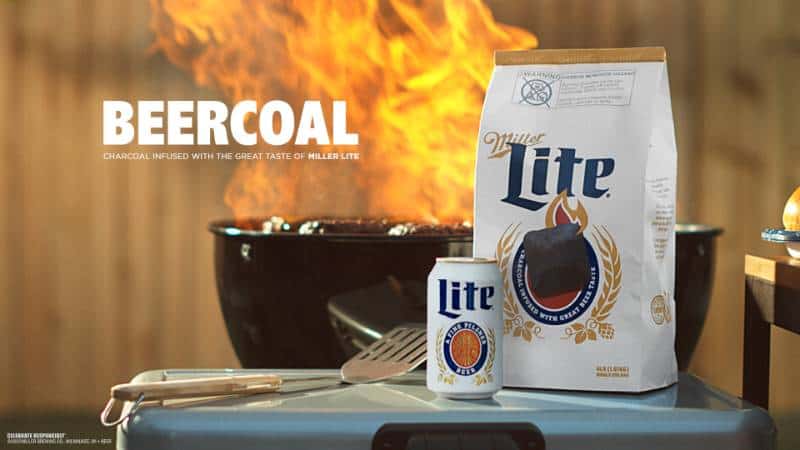 , Miller Lite Introduces Beer-Infused Charcoal For Grilling