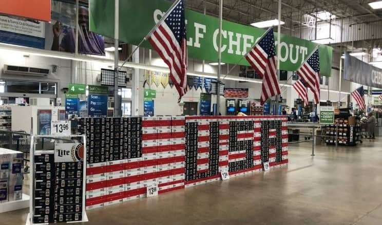 , Huge Beer Displays Hit Retail This 4th Of July