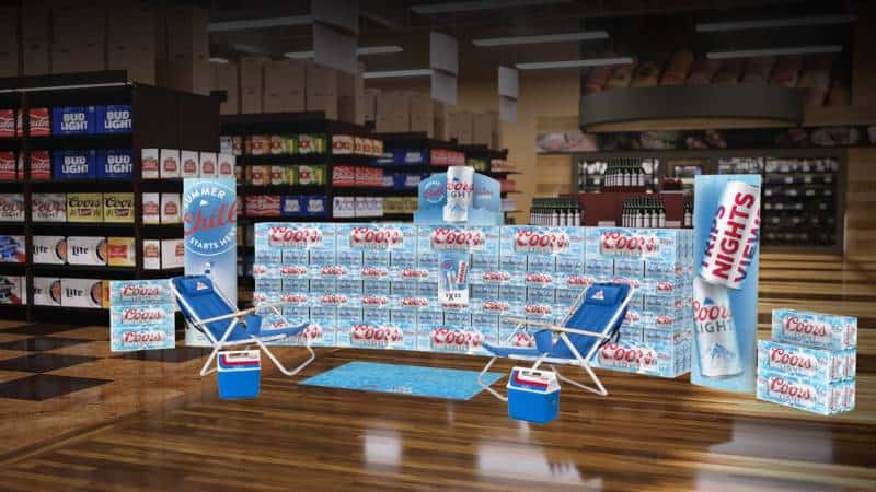 , Huge Molson Coors Beer Displays Soar At US Grocery Stores