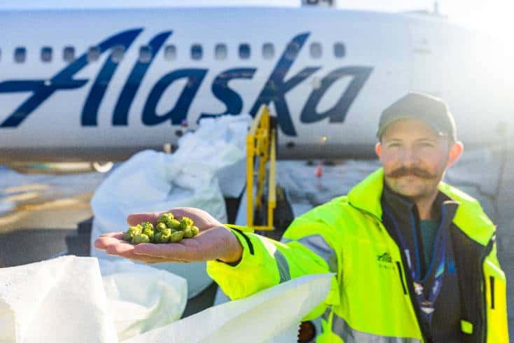 Alaskan Airlines Pulls Off Ultimate Fresh Hop Beer Run