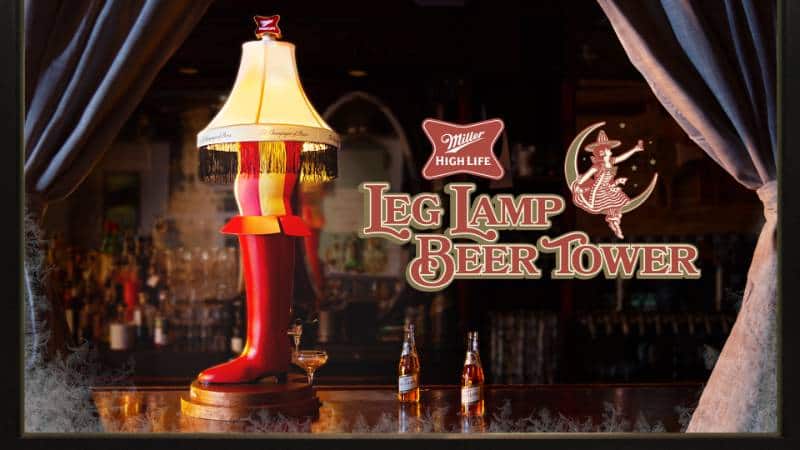 , Miller High Life Debuts Leg Lamp Beer Tower For Christmas