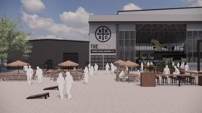 , BarrelHouse Brewing Plans Destination Brewery In Historic Airplane Hanger