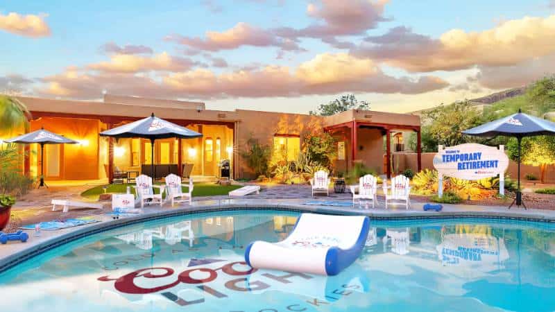 , Coors Light Beer Offers Lavish Temporary Retirement Getaway