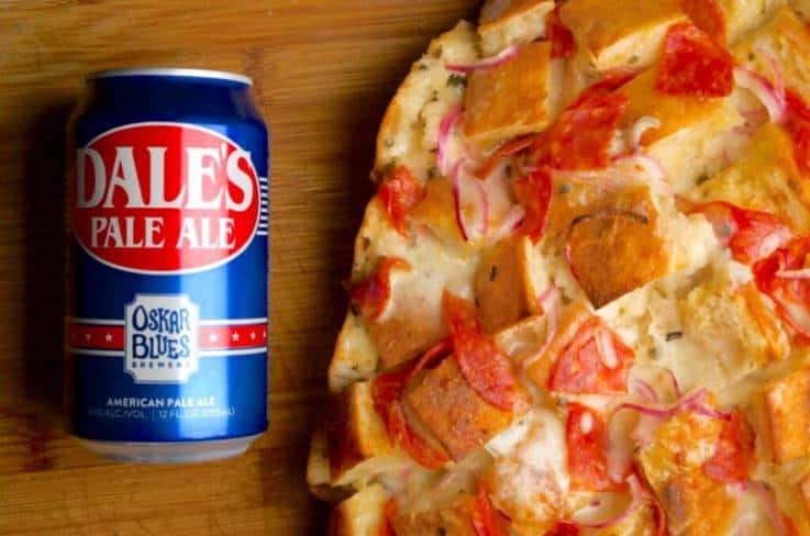 , Cooking With Beer – Oskar Blues Pale Ale Stuffed Pizza Bread