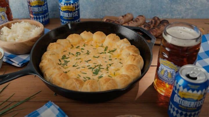 , Cooking With Beer: Cheese Pretzel Skillet Made With Sierra Nevada Festbier