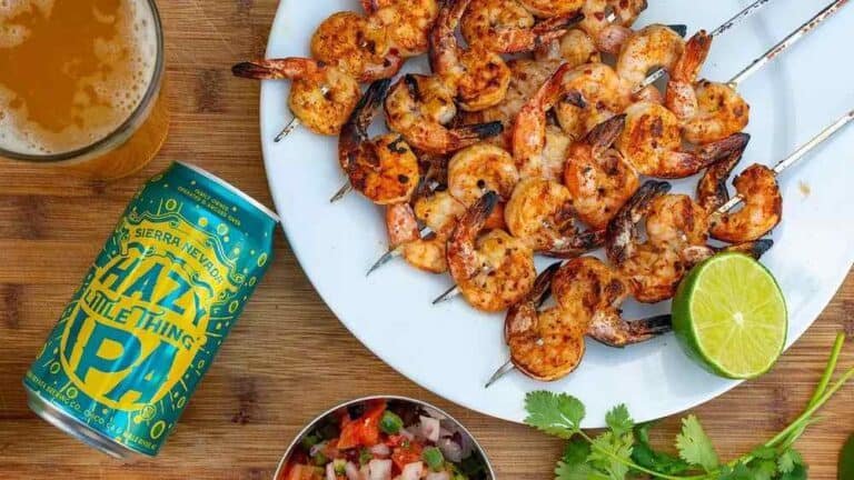 , Cooking With Beer – Sierra Nevada Hazy IPA Shrimp Skewers