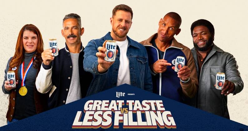 , Miller Lite Returns Classic “Great Taste Less Filling” Beer Campaign With All-Star Cast