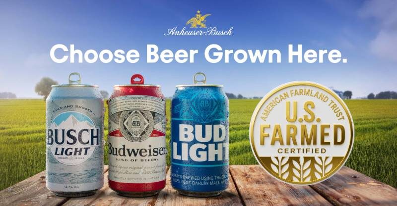 , Beer Grown Here: Anheuser-Busch Adopts US Farmed Certification