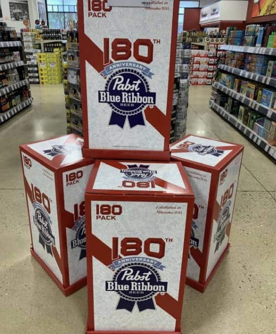 , Beer News: Pabst Blue Ribbon Debuts 180 Beer Pack / TailGate Brewery Named Top Workplace