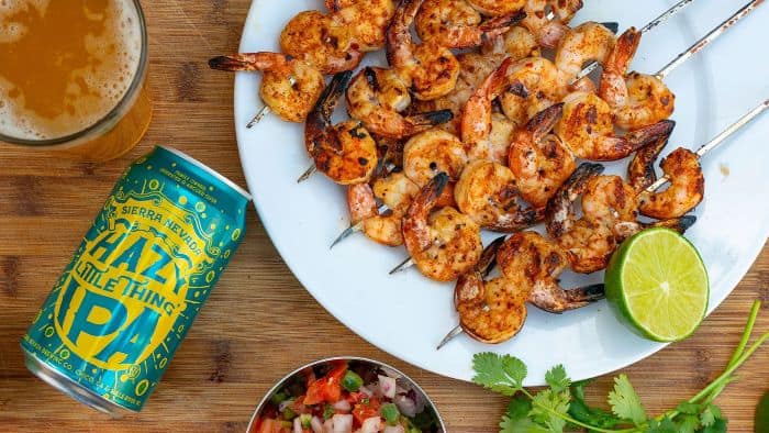 , Cooking With Beer – Sierra Nevada Grilled Shrimp Skewers