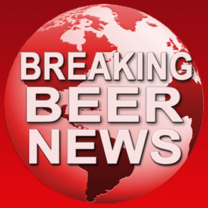 "Breaking Beer News logo on a red globe"