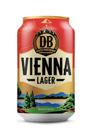 Devils Backbone Vienna Lager beer can with a scenic design.