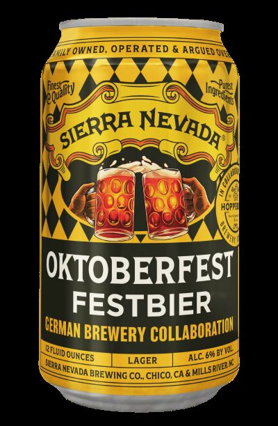 Sierra Nevada Oktoberfest Festbier can, a 2026 collaboration with Germany’s Hoppebräu brewery.
